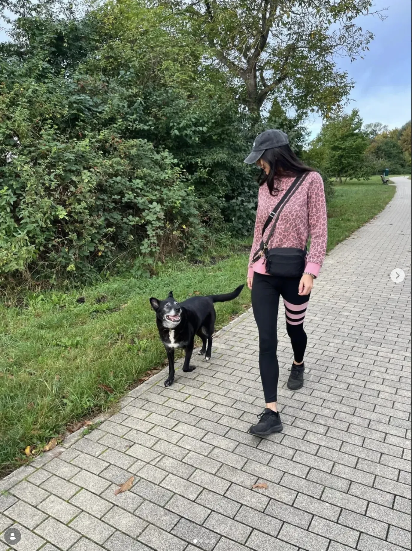 Camilla with Max, her German Shepherd/Labrador mix
